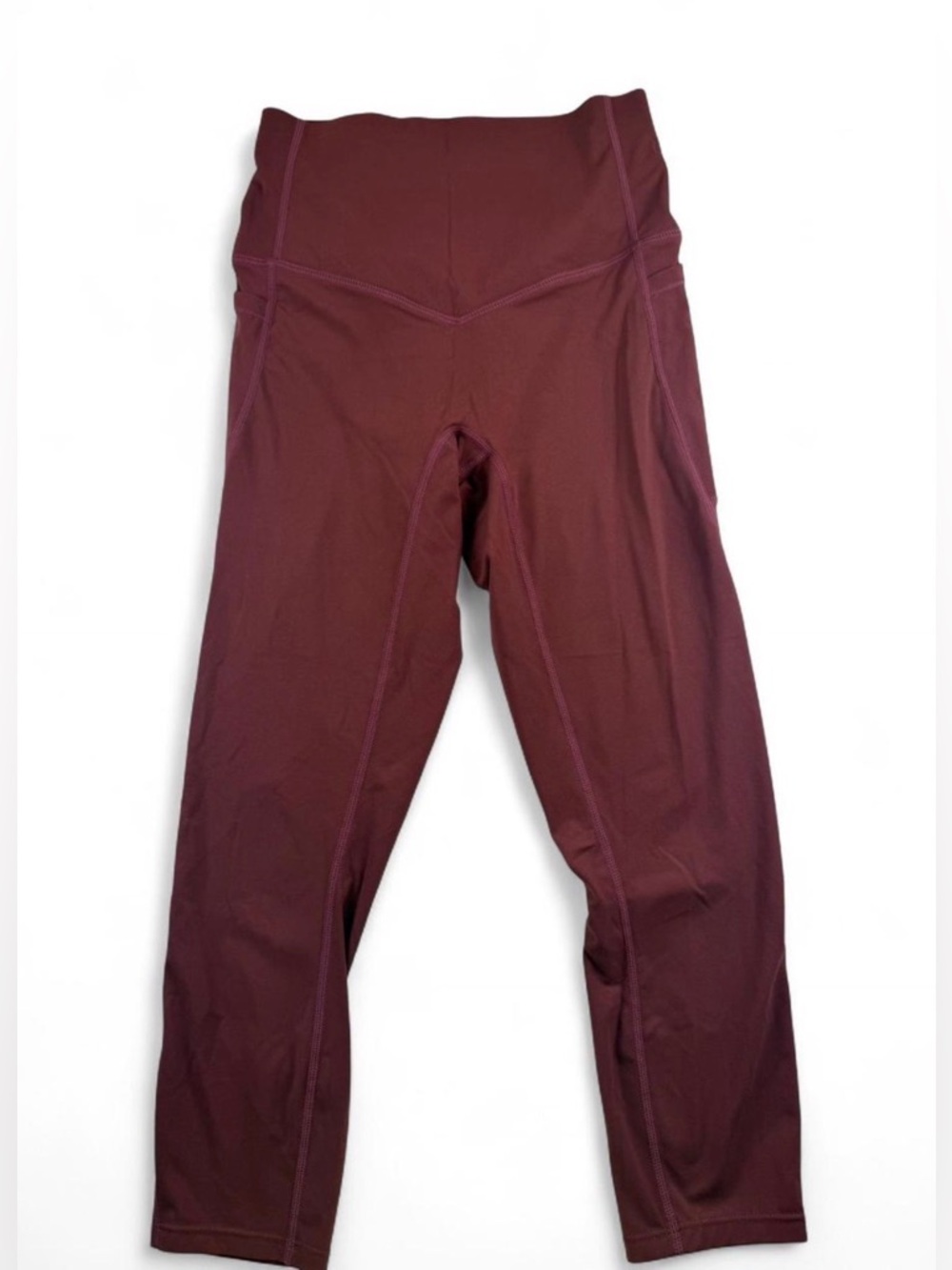 HALARA Burgundy High-Waist Leggings